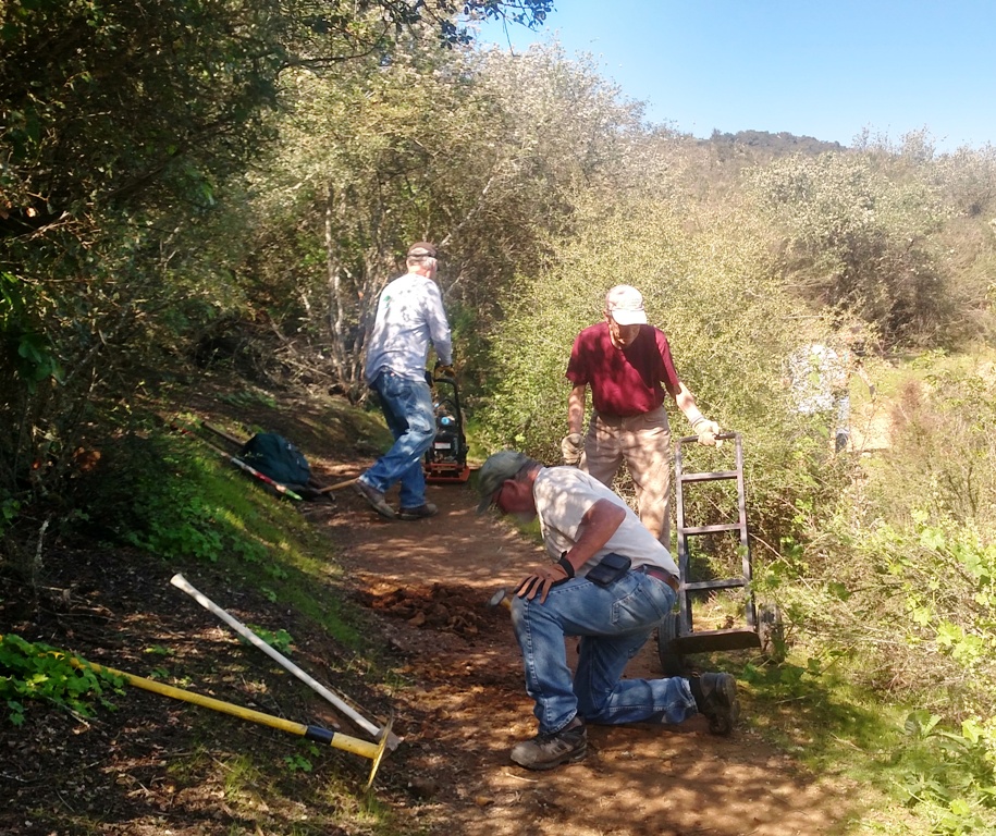 Reshaping the out-slope on the Lookout Trail